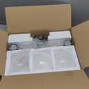 3-Light Bathroom Light Fixtures, Black Bathroom Lights Over Mirror with Clear Glass Globe Shade, Vanity Lights for Bathroom Kitchen Living Room Hallway Cabinet Bedroom Porch.