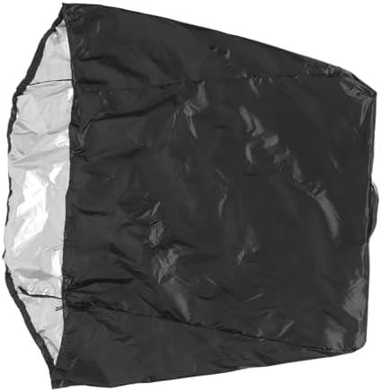 Oxford Cloth Hose Reel Cover for Outdoor Patio Cart Black | 210d Waterproof, Stain Resistant and Wear Resistant, Foldable Protection for Lawn Storage and Rain