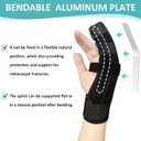 Metacarpal Finger Splint Hand Brace - Pinky Ring Finger Immobilizer For Boxer Fractures -Fit for Both Left or Right Hand (Medium)