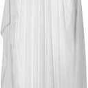 Swinging Ghost Outdoor Decor - Remote Control Large Hanging Motion Activated Ghost with String Lights for Halloween Tree, Porch, Yard, and Garden Display