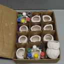 Tanlade 12 Set Paint Your Own Ceramic Planters Mini Owl Ceramic to Paint Succulent Pots 2.5 Inch Bisque Ceramics Unpainted with Drainage Hole Ready to Color Classroom Craft Project Activity