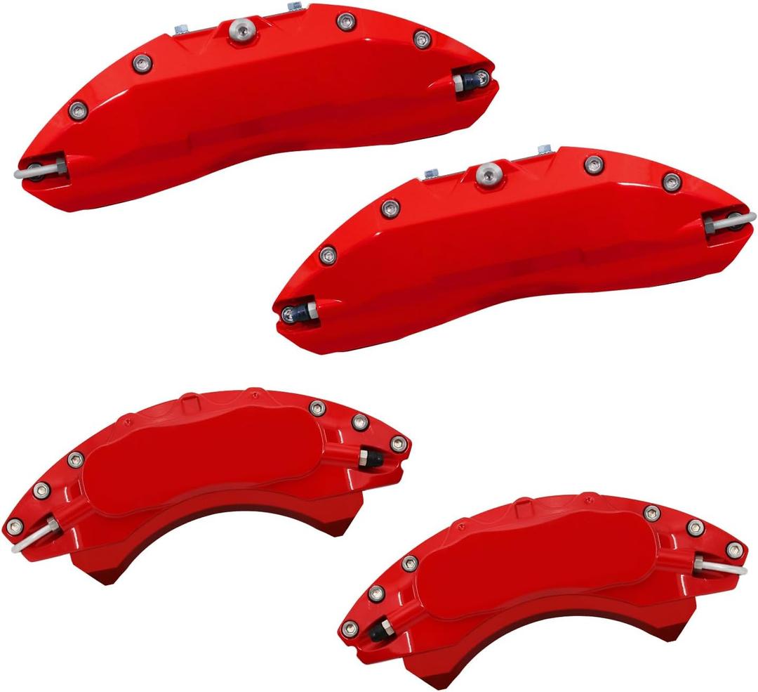 AOOA Caliper Covers Red Aluminum Brake Caliper Covers Fit for Toyota 4 Runner 2006-2024front and rear