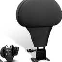 FOVPLUE Rider Backrest w/Organizer Storage Bag, Adjustable Detachable Plug-in Driver Backrest for Harley Touring CVO Road Glide Street Glide Tri Glide Electra Glide Road King 2009-2025, Style#1