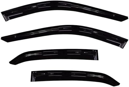 YW AUTO Out-Channel Ventvisor/Window Deflectors/Window Visor | Fits 2003-2014 Saab 9-3 Sedan, 4 pcs.