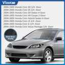Headlights with High/Low Beam Bulbs for 2004-2005 Honda Civic