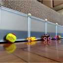 Under Bed Blocker for Pets, Gap Bumper for Under Bed, Stop Things Going Under Bed or Sofa Couch, Toys Blocker for Cats Dogs, Easy to Install, Total 11.8" Height 83" Length, White