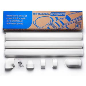 MRCOOL LineGuard 4.5 Inch Line Set Cover Kit, Mini Split Air Conditioner Accessory for Outdoor Line Protection, DIY Installation, 12 Feet