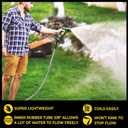 Bionic Steel Pro 25 FT Garden Hose with Nozzle, 304 Stainless Steel Metal Water Hose 25Ft, Flexible Hose, Kink Free, Lightweight and Durable, Crush Resistant Fitting, Easy to Coil, 500 PSI 2025 Model
