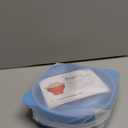 Microwave Popcorn Popper with Lids - Silicone - No Oil or Butter Required - Collapsible Bowls - BPA-Free - Movie Night Supplies - Blue