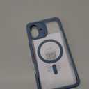 ESR for iPhone 16 Plus Case, Compatible with MagSafe, Full-Body Military-Grade Drop Proof Case with Built-in 9H+ Tempered Glass Screen Protector, Armor Series, Clear Blue