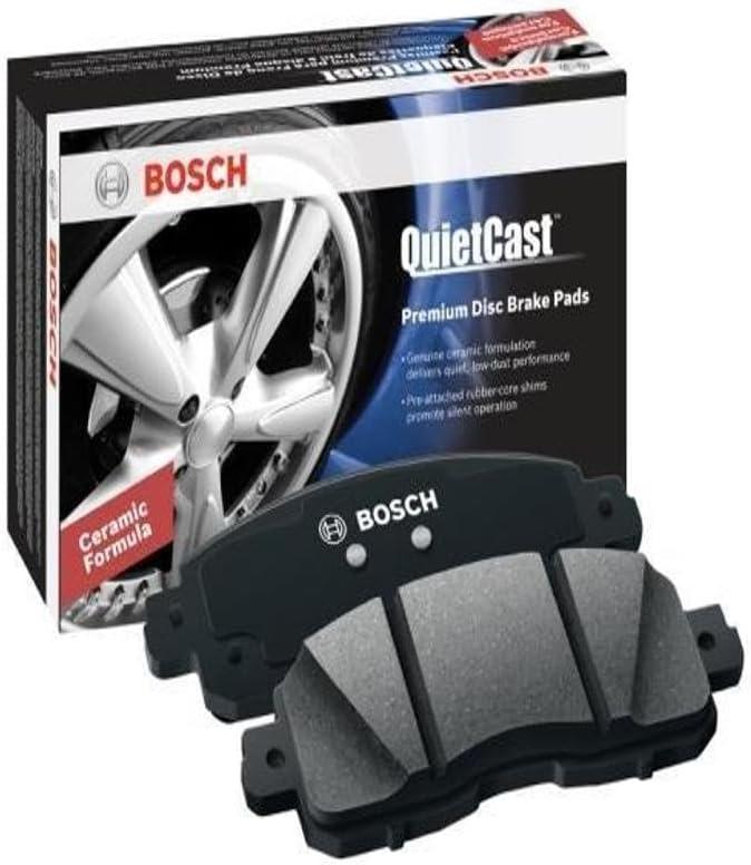 Bosch Automotive BC1548 QuietCast Premium Ceramic Disc Brake Pad Set - Compatible with Select Chevrolet City Express; Nissan Frontier, Leaf, NV200; FRONT