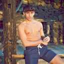 UNICOMIDEA Men Swim Trunks with Compression Liner 9 Inch Long Board Shorts (Blue, M)