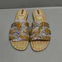 Sam Edelman Women's Bay Flat Sandal Washed Marigold Multi 7 Medium