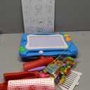 TOY Life Magnetic Drawing Board for Toddlers 1-3 Magnetic Doodle Board for Toddlers Drawing Table for Kids with Toy Building Blocks Doodle Board for Toys for Kids Gifts for Toddler