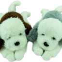 Weighted Dog Stuffed Animals 22 inch Cute Dog plushies for Babies Girls Boys Kids Women Puppy Plush Toy Gifts for Halloween (Big Brown)