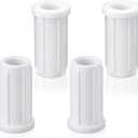 4 Pcs 3/4 Inch White Nylon Bushing Skin Replacement Pin Boat Seat Bushing - White Nylon Base Post, Replacement Part for Marine Seats