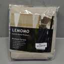 LEMOMO Light Beige Blackout Curtains 52 x 84 Inch Long Beige Curtains Set of 2 Panels Room Darkening Curtains for Living Room