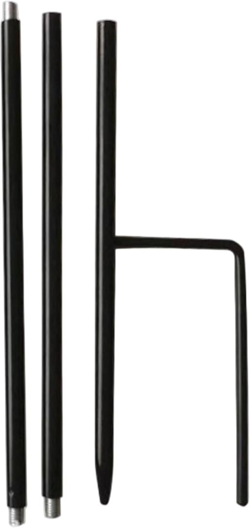 Garden Poles, 23.6 Inch Iron Support Rod for Wind Spinners & Garden Decor, Easy Assembly Interlocking Windsock Pole for Yard, Patio, Balcony.