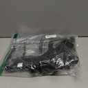MAY TREE Clear Bag for Stadium Events, 125.512 Clear Tote Lunch Bag with Non-detachable Reinforced Straps for Work, Sporting Events and Gym, Black