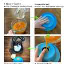 3 x PEDAY Nonslip Dog Slow Feeder Lick Bowl with Ball, Enrichment Toy for Water, Yogurt & Jam, Dishwasher Safe, Blue