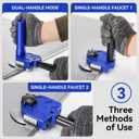 Sheet Metal Bender One Station Disc,90°-180° Bending Angle Sheet Metal Roller,Bending Capacity:Makes 0.59" - 1.18" Curved,Configure Rotary Ergonomic Handle