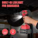 4.0Ah Battery Cordless Impact Wrench, Brushless 1/2 Impact Gun, 320Ft-lbs(430N.m) 20V High Torque Power Impact Driver, Electric Impact for Car Home, Red
