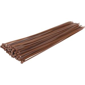 GTSE 14 Inch Brown Zip Ties, 100 Pack, 50lb Strength, UV Resistant Long Nylon Cable Ties, Self-Locking 14" Tie Wraps