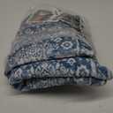 Vintage Washable 2x8 Runner Rug Non Slip, Denim Blue White Hallway Runner Rug, Super Soft Kitchen Runner Rug, Printed Faux Wool Thin Carpet Runner for Entryway Indoor Laundry Room Bedroom