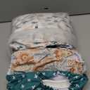 Mama Koala 3.0 Pocket Cloth Diapers for Babies with AWJ Lining, 6 Pack with 6 5-Layer Natural Cloth Diaper Inserts - Reusable and Washable Pocket Diapers(A-Desert Oasis)