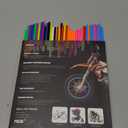 72pcs Bike Spoke Decorations, Mixed Colors Spoke Leather Spoke Cover Decorative Wrap Cover for Motorcycle Bicycle Wheelchair