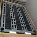 Plano 5-Shelf Plastic Storage Shelves, 73” x 36” x 18”, 750lb Capacity, Pantry, Office, Closet and Garage Shelves, Easy to Assemble, Durable Plastic Shelving Unit