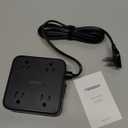 TESSAN Surge Protector Power Strip Black, 5 Ft Flat Plug Extension Cord with 3 USB (1 USB C) 8 Outlets, 900J Surge Protection, 3 Sided Outlet Extender with Power Switch for Office, Dorm Room