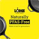 Lodge Double Play Reversible Cast Iron Grill/Griddle - Dual-Sided with Double Burner Configuration for Eggs, Pancakes, Burgers & More - Seasoned, Non-Toxic Cookware - Heavy-Duty Grill Pan - Black
