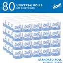 Scott Professional Standard Roll Toilet Paper, Bulk (04460), 2-Ply, Elevated Design, White, Individually Wrapped (80 Rolls of 550 Sheets, 44,000 Sheet Total), 550 Count