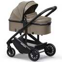 newyoo Infant Stroller with Bassinet Mode, Nestro 516M, Convertible Baby Strollers with Reversible Seat & Cup Holder, Coches para Bebes, 2-in-1 Rear-Facing Pram, Warm Taupe