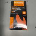 GLOVEWORKS Nitrile Gloves Disposable Orange 8 mil, X-Large 5 Boxes of 100