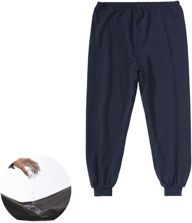 Waterproof Patient Care Trousers,Patient Care Underwear,Adjustable Incontinence Trousers,Reusable Adaptive Apparel for Bedridden,Elderly,Mobility Impaired (Long,Blue,M)