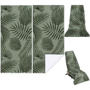 2 Pack Car Seat Towel Covers Athletic Running Towel Performance Microfiber Post Workout Sweat Washable Cover Non Slip for Car Outdoor Sport Activities 63 x 31.5 Inches (Palm)