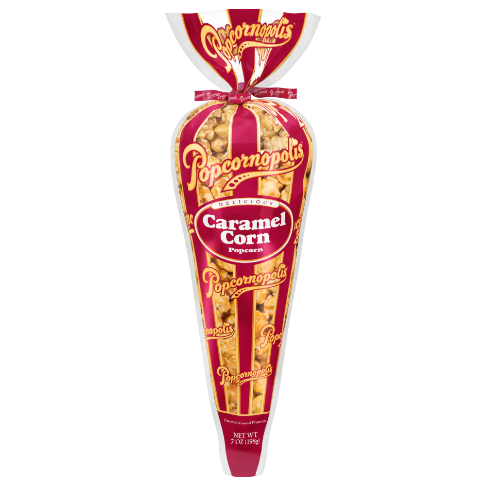 Popcornopolis® Caramel Corn Indulgent Popcorn Cone, 7 oz 03/09/2026