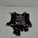 Lingerie Sets for Women Sexy Rave Outfits Lace Up Corset Bodysuit with Garter 2 Piece (XX-Large, Black)