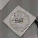 COLLECTIVE HOME - Large Ceramic Spoon Rest, Monogram Ceramic Spoon Holder, 5 Inches Spoon Holder for Stove, Coffee Bar, and Kitchen, Ideal for Large Spoons and Soup Spoons (Gold-M)