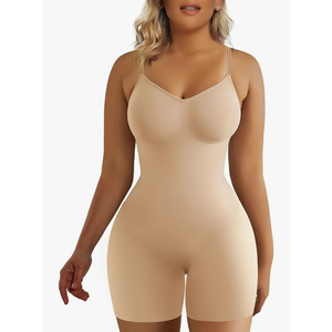 SHAPERX Shapewear for Women Tummy Control Bodysuit Mid Thigh Butt Lifter Body Shaper Shorts L XL