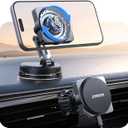 JOYROOM for MagSafe Car Mount Charger, [Smart Fingerprint-Touch Rotation] 15W MagSafe Wireless Car Charger[Vacuum & Gel 360° Base] Air Vent Dashboard Set for iPhone 17 16 15 14 13 12 Series, Black