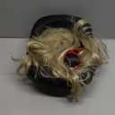 Riceshoot 3 Pcs Halloween Singer Costume Accessories Include Blonde Wig Black Bowler Hat with Red Heart Sunglasses for Costume Party Music Festival Concert