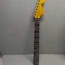22 Fret Guitar Neck 25.5inch Maple Rosewood Fretboard Glossy Yellow Finished