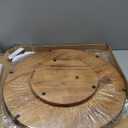 21" Lazy Susan Oak Wood Turntable Organizer for Cabinet, Farmhouse Round Wooden Large Lazy Susan Organization and Storage for Dining Table, Pantry, Kitchen, Countertop, Cupboard, Home Decor