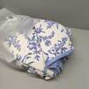 Laura Ashley - Queen Quilt Set, Reversible Cotton Bedding with Matching Shams, Home Decor for All Seasons (Bedford Delft Blue, Queen)