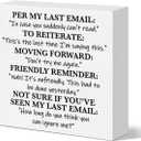 2 x Funny Office Desk Decor Sign, Sarcastic Office Decoration for Work Women Men, Funny Cubicle Decor, Funny Work Gifts for Coworker Colleague Boss