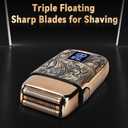 Ufree Close Shave Electric Foil Shavers for Men, 3-Speed Electric Razor, Bald Head Shavers, Face Shaving Beard Trimmer with LCD Display, Gifts for Men