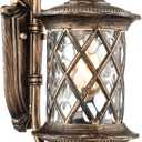 Retro Outside Wall Lights Water Glass Exterior Wall Light Outdoor Wall Mount Light Fixtures